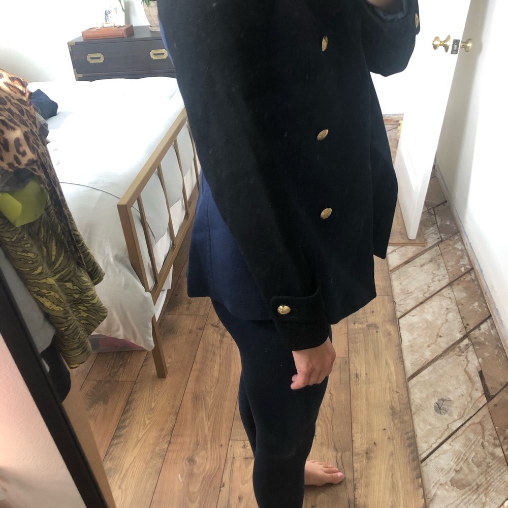 Banana Republic Navy and Black Peacoat - Picture 2 of 7